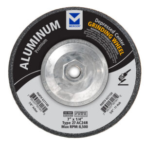 Mercer Black 4 1/2" X 1/4" X 7/8" Type 27 Grinding Wheel